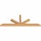 Ekena Millwork Saratoga Smooth Timber Gable Bracket, Western Red Cedar, 72"W x 27"H x 3 1/2"D x 3 1/2"F, 9/12 Pitch GBW072X27X0404SAR00SWR - alternate 5